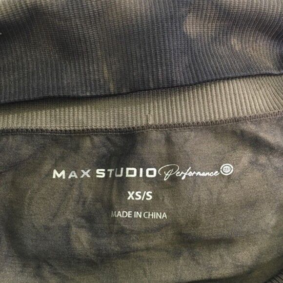 MAX STUDIO PERFORMANCE MIDNIGHT OMBRE TIE DYE 7/8 HIGH WAIST STRETCH LEGGINS NWT - Picture 9 of 12